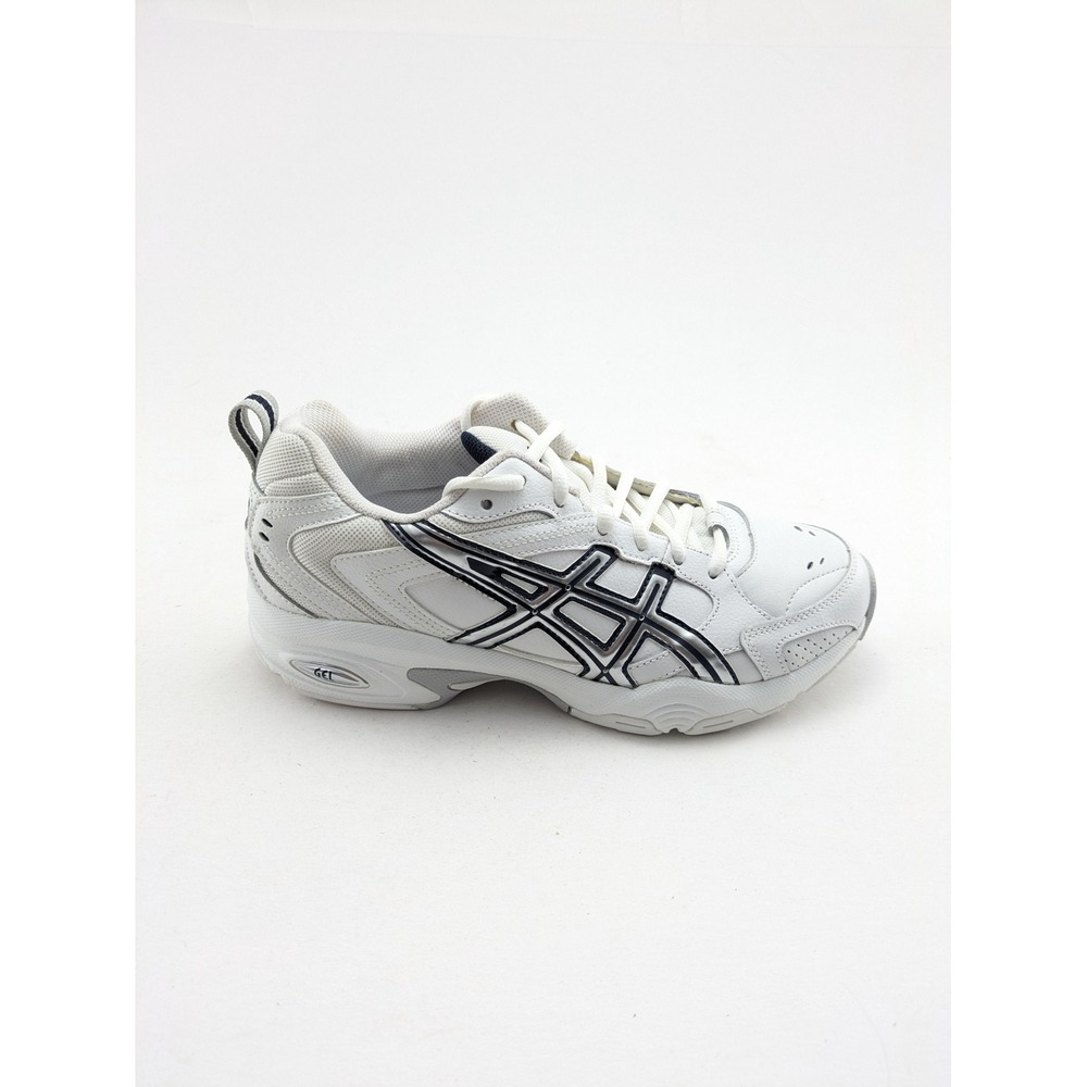 NWT Womens ASICS Gel Rocket 11 White Leather Running Shoes 1072A093-101 Size 7.5 - Picture 3 of 7